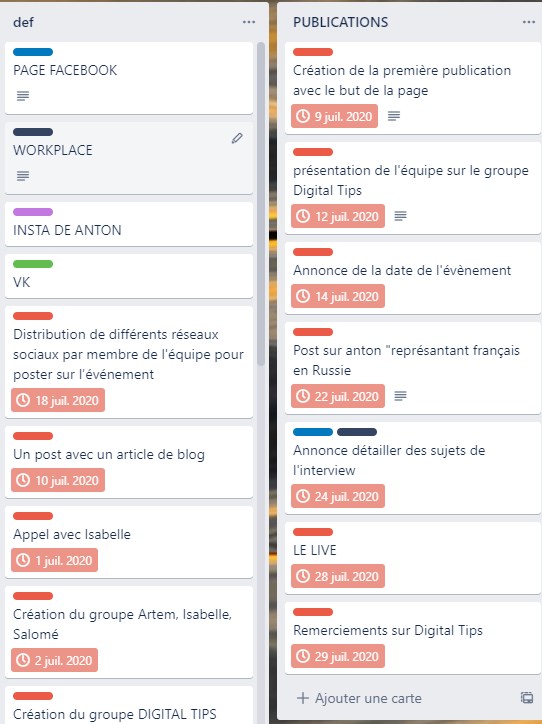 Screenshots d'une Simulation d'une campagne de publicité sur Google Ads